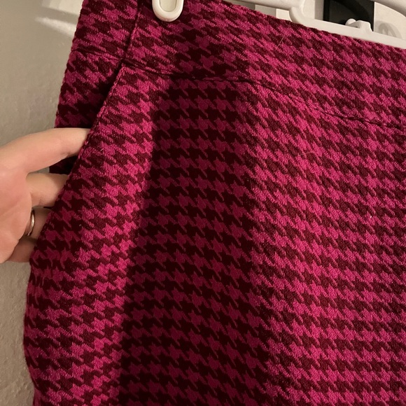 Merona Pink Houndstooth Pencil Skirt - Picture 2 of 6
